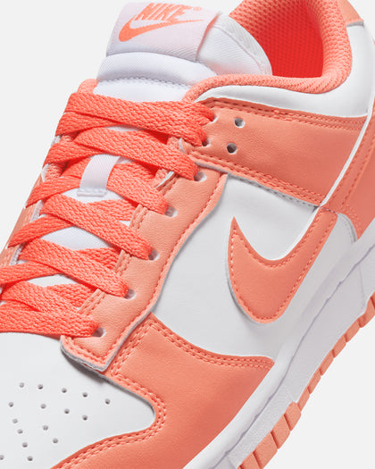 Nike Women's Dunk Low White/Lt Wild Mango