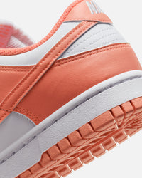 Nike Women's Dunk Low White/Lt Wild Mango