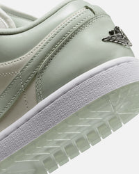 Jordan Women's Air Jordan 1 Low SE Sail/Seafoam Metallic Silver
