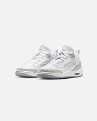 Jordan Kids' Spizike Low (GS) White/Neutral Grey-Metallic Silver