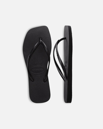 Havaianas Women's Slim Square Thongs Black