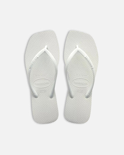 Havaianas Women's Slim Square Thongs White
