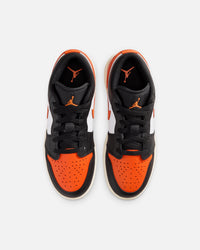 Jordan Kids' Air Jordan 1 Low (GS) Black/Starfish-White