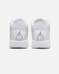 Jordan Kids' Air Jordan 3 Retro "Pure Money" (GS) White/Silver