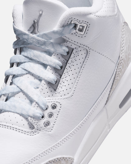 Jordan Kids' Air Jordan 3 Retro "Pure Money" (GS) White/Silver