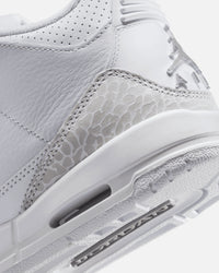 Jordan Kids' Air Jordan 3 Retro "Pure Money" (GS) White/Silver