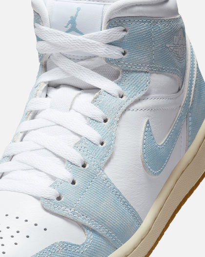 Jordan Women's Air Jordan 1 Mid SE "Denim" Blue/Gum