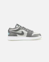 Jordan Kids' Air Jordan 1 Low SE (GS) Flat Pewter/Blue Chill