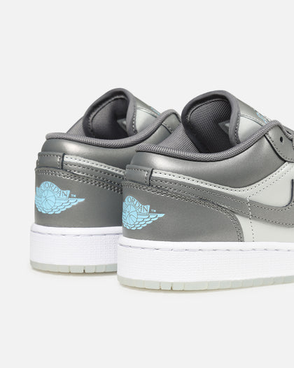 Jordan Kids' Air Jordan 1 Low SE (GS) Flat Pewter/Blue Chill