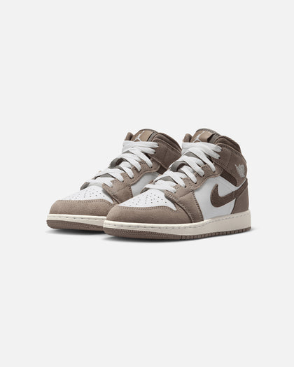 Jordan Kids' Air Jordan 1 Mid (GS) Enigma Stone