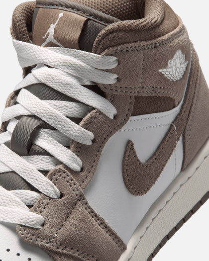 Jordan Kids' Air Jordan 1 Mid (GS) Enigma Stone