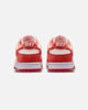 Nike Women's Dunk Low Suede Sail/Lt Crimson-White-Metallic Silver