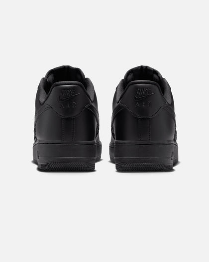 Nike Air Force 1 '07 Edge Black/Black-Metallic Silver