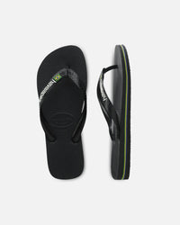 Havaianas Top Brazil Logo Thongs Black
