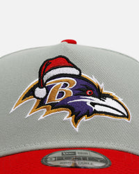 New Era Baltimore Ravens 'All I Want For Christmas' 9FORTY A-Frame Snapback Green/Red