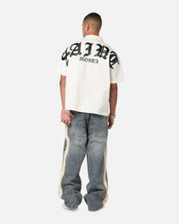 Saint Morta Gothic Noir Button Up Shirt White/Black