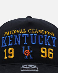 47 Brand Kentucky 'College Champs' 1996 Champs Hitch Snapback Vintage Black