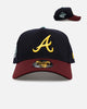 New Era Atlanta Braves 'Retro Outdoor' 9FORTY A-Frame Snapback Navy