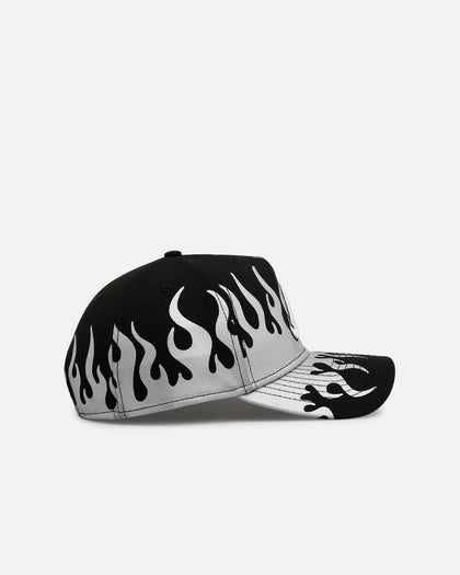 New Era Atlanta Braves 'Metallic Flames' 9FORTY A-Frame Snapback Black/Silver