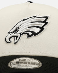 New Era Philadelphia Eagles 'Easy Chrome Black' 9FORTY A-Frame Snapback Chrome/Black