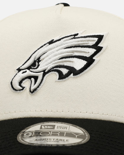 New Era Philadelphia Eagles 'Easy Chrome Black' 9FORTY A-Frame Snapback Chrome/Black