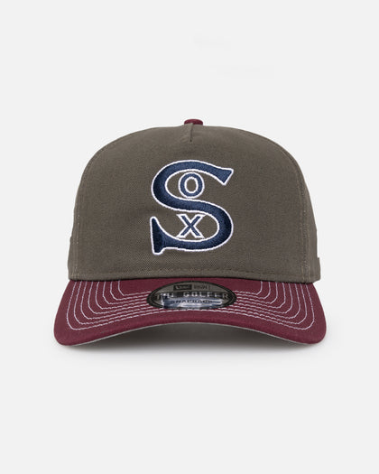 New Era Chicago White Sox 'Contrast Visor' Pre-Curved Golfer Snapback Moss/Maroon