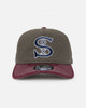 New Era Chicago White Sox 'Contrast Visor' Pre-Curved Golfer Snapback Moss/Maroon