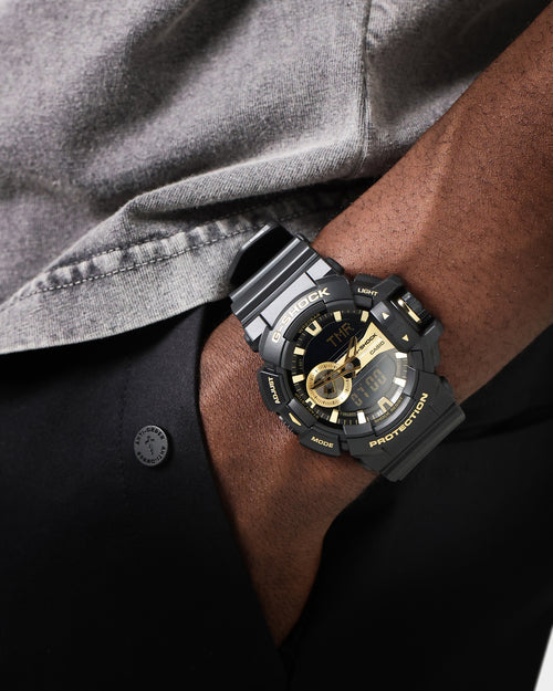 Ga400gb Rotary Switch Watch Black/Gold