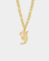 Raising Hell Women's Gothic Letter Anklet Gold