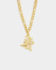 Raising Hell Women's Gothic Letter Anklet Gold