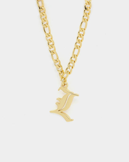 Raising Hell Women's Gothic Letter Anklet Gold