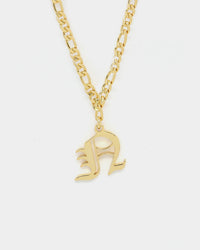 Raising Hell Women's Gothic Letter Anklet Gold