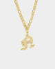 Raising Hell Women's Gothic Letter Anklet Gold
