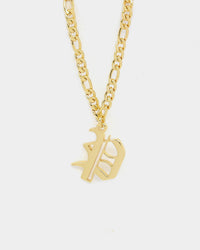 Raising Hell Women's Gothic Letter Anklet Gold