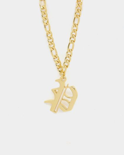 Raising Hell Women's Gothic Letter Anklet Gold