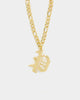 Raising Hell Women's Gothic Letter Anklet Gold