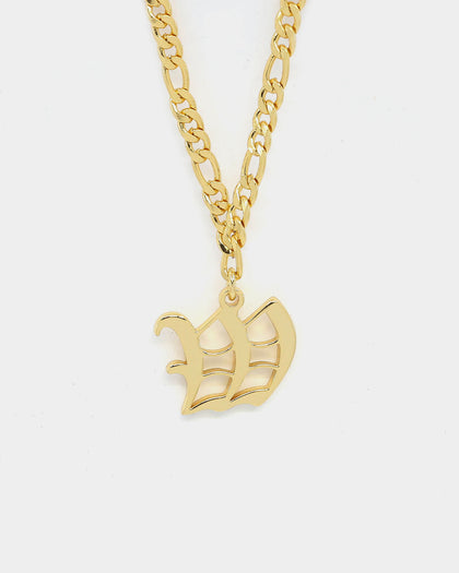 Raising Hell Women's Gothic Letter Anklet Gold