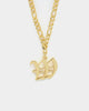 Raising Hell Women's Gothic Letter Anklet Gold