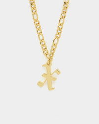 Raising Hell Women's Gothic Letter Anklet Gold