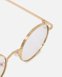 NUQE Liden Glasses Gold/Bluelight