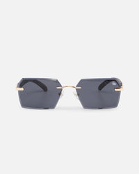 Belvoir & Co X Culture Kings Kennedy Sunglasses Black/Gold/Black