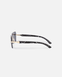 Belvoir & Co X Culture Kings Kennedy Sunglasses Black/Gold/Black