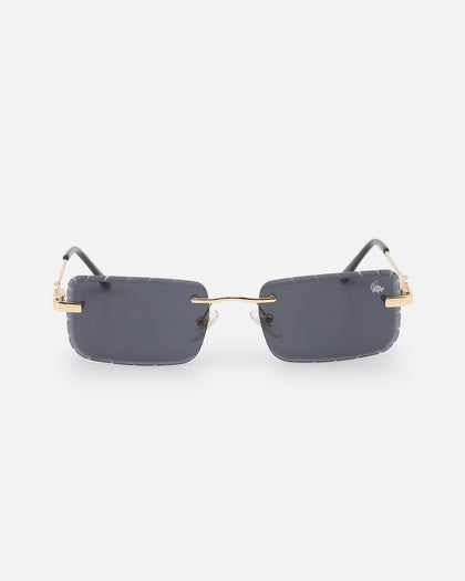 Belvoir & Co Diamond Cut Hampton Sunglasses Black/Gold