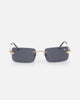 Belvoir & Co Diamond Cut Hampton Sunglasses Black/Gold