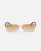 Belvoir & Co Diamond Cut Hampton Sunglasses Wood/Tea