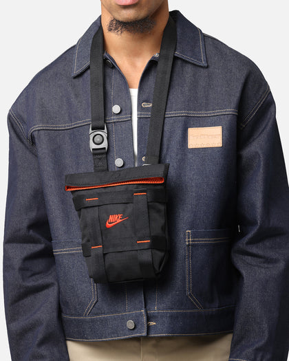Nike Sportswear Cargo Crossbody Bag (3L) Black/Black/Orange