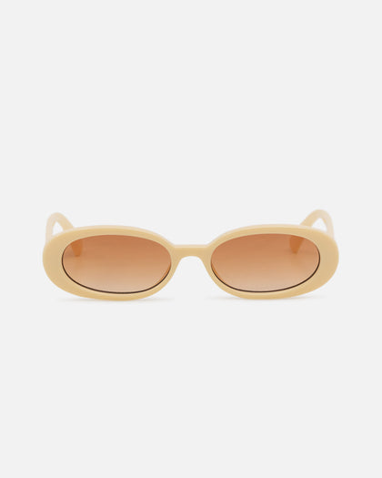 Le Specs Outta Love Sunglasses Ecru