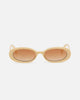 Le Specs Outta Love Sunglasses Ecru