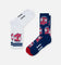 Foot-ies Sydney Roosters Crew Socks 2 Pack Navy/White