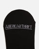 American Thrift Classic No Show Socks 3 Pack Black